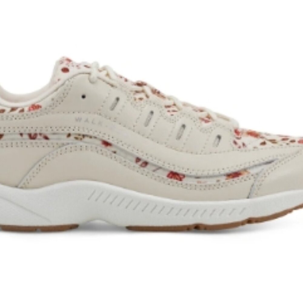 EASY SPIRIT/ROMY WALKING SHOE/TAN FLORAL/SIZE 6M - Picture 2 of 7